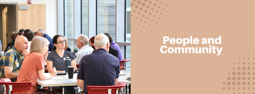 People gathered at a table