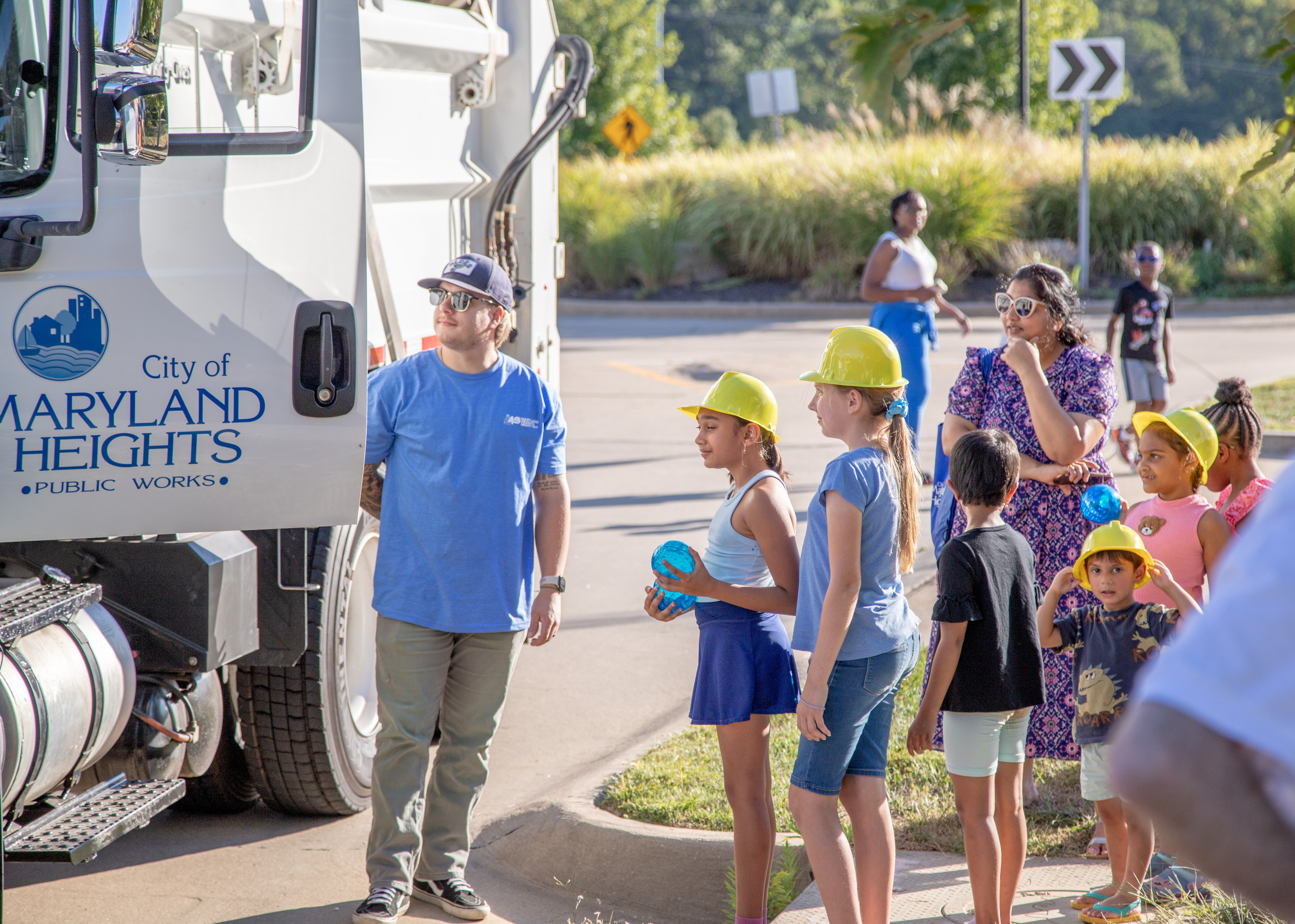 City Staff and Children