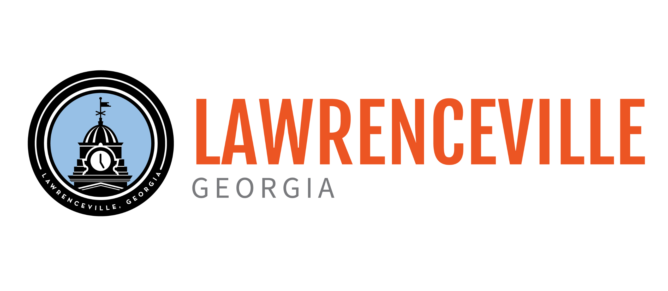 Lawrenceville Georgia Logo with a belltower