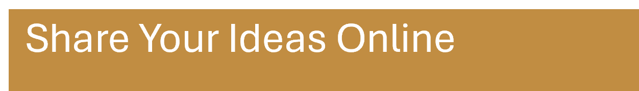 Share Your Ideas Online Header