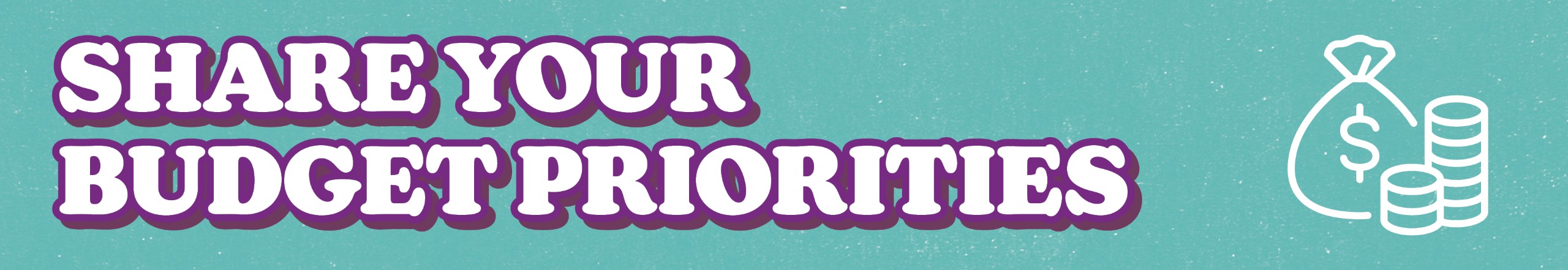 Share your budget priorities graphic